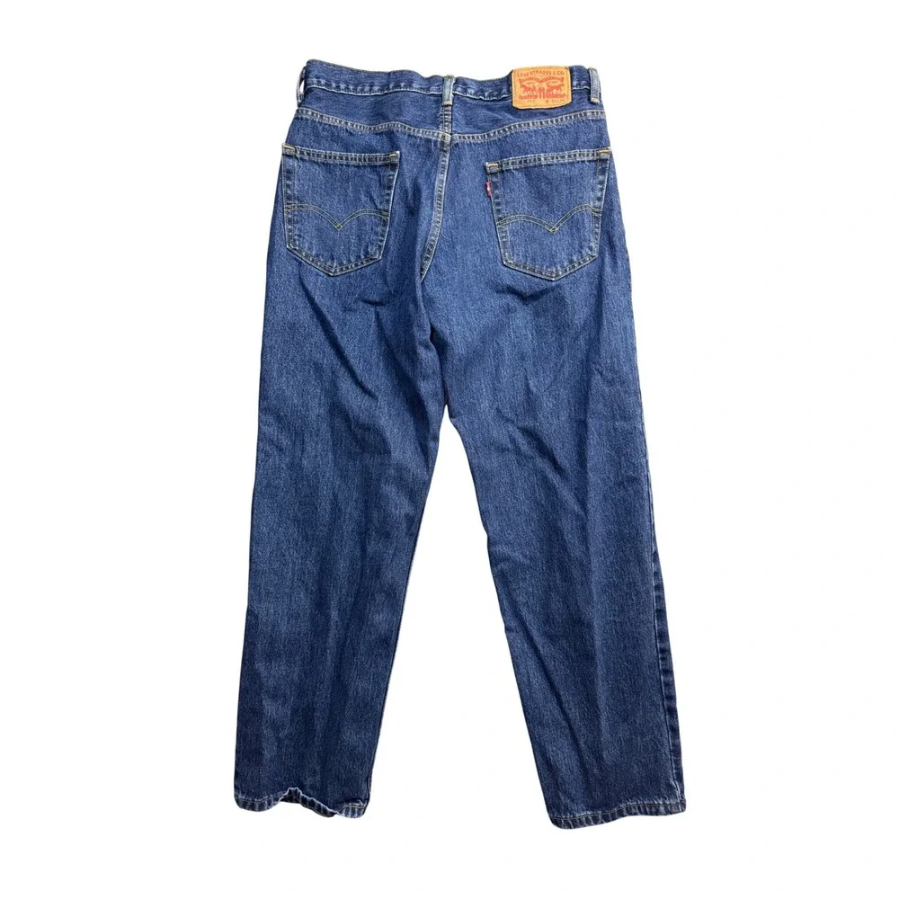 Levis 550 Relaxed Fit Tapered Leg Blue Denim Jeans Mens 34x30 Medium Wash